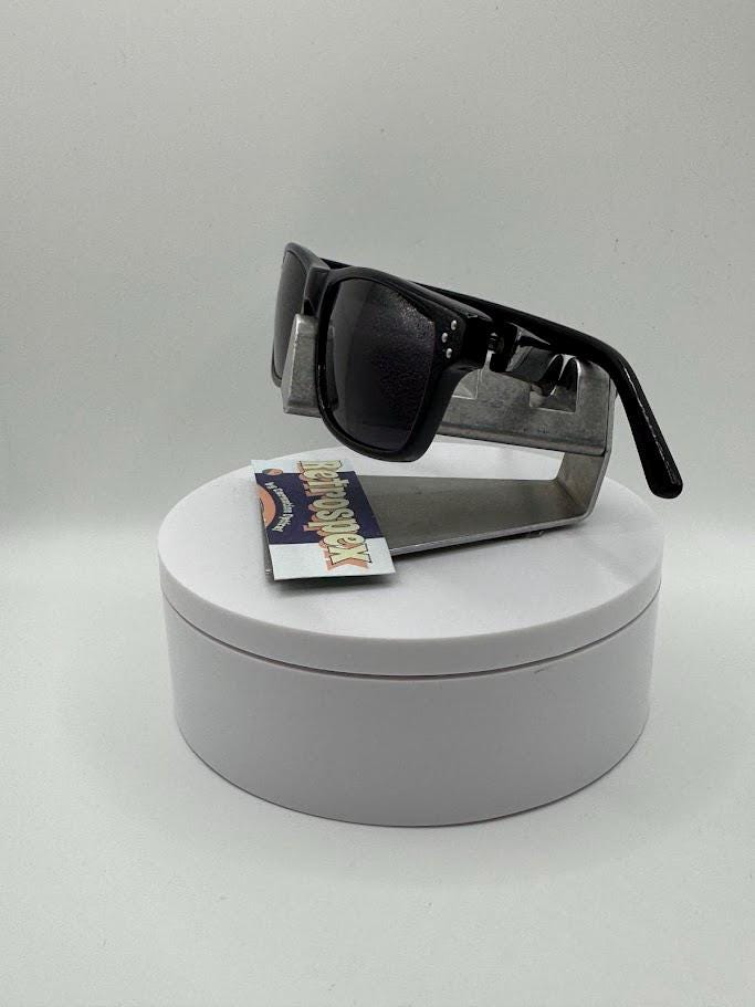Vintage Y2K Eyeglasses | NOS | Grey Sun Lens | Chunky Metal Frame Retro Glasses Y2K Sunglasses Mens Silver Frames: Retro Sunglasses For Men  main image 3