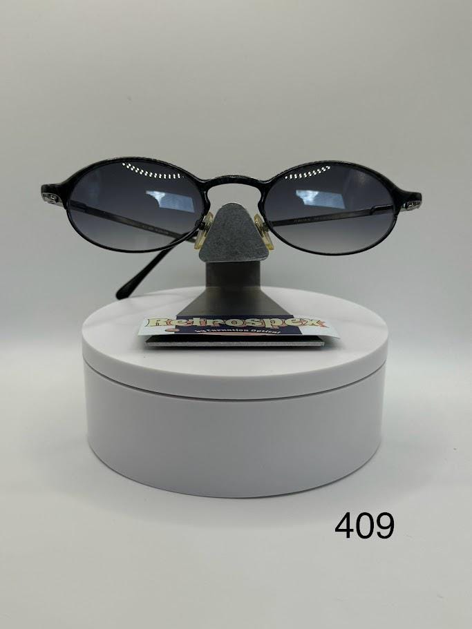 Vintage Y2K Sunglasses | NOS | Round Style | Grey Fade Lens 