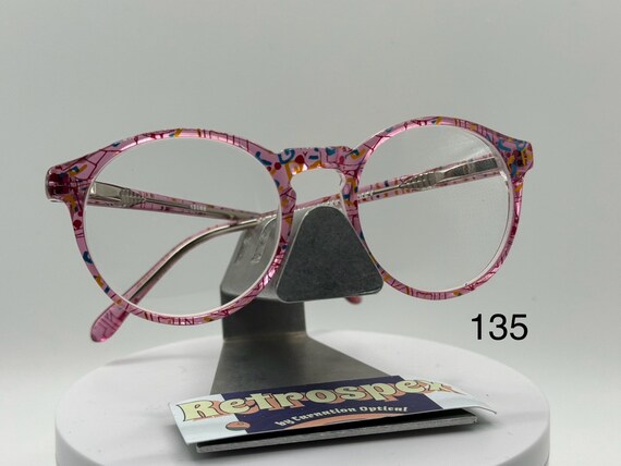 True Vintage Eyeglasses NOS Petite kids Plastic Style Original Demo Lens Otego Tracy Lavender Confetti Frame 135 Retro Glasses Etsy