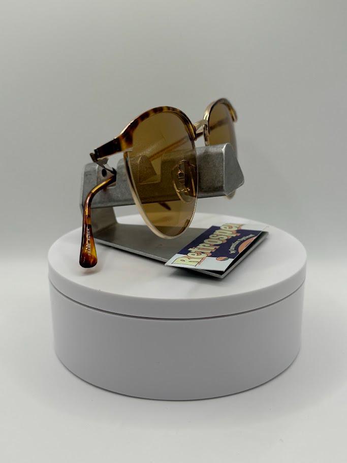 NEW Vintage Oversize Sunglasses | Non RX | Brown Lens | Gold  display picture 2