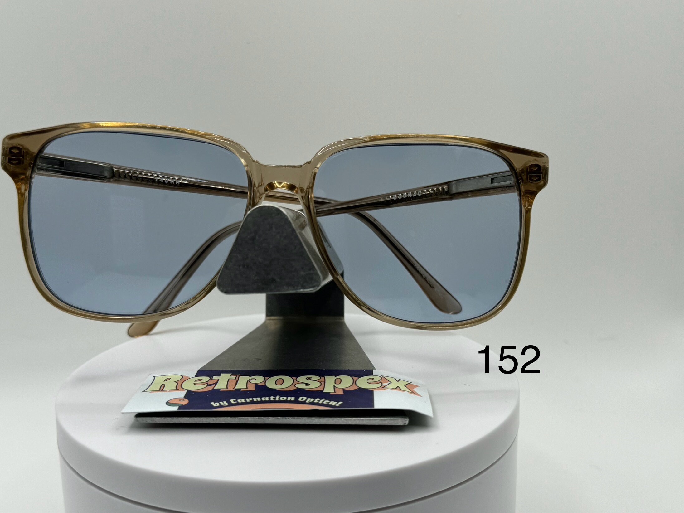 Vintage Oversize Sunglasses | NOS | Boxy Style | Solid Blue  display picture 3