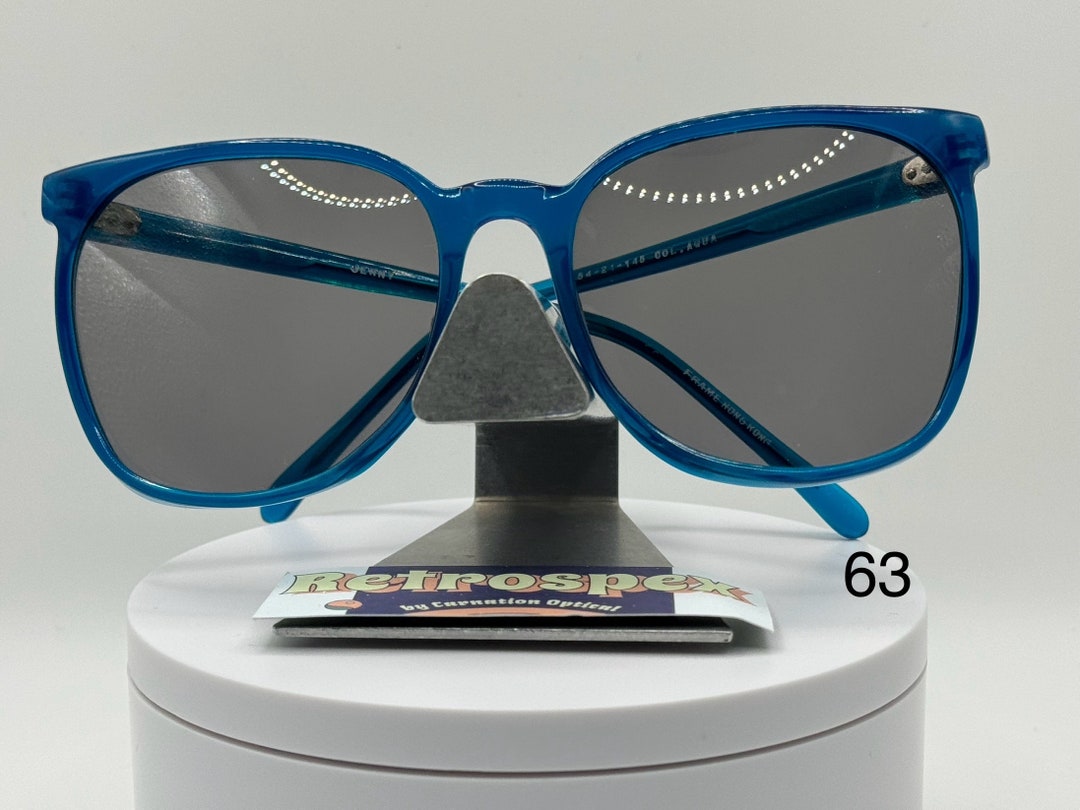 Vintage Oversize Sunglasses NOS Preppy Style Grey Fade Lens Wood Grain Frame 80s Vintage Oversize Sunglasses NOS Preppy Style Grey Fade Lens  main image 4