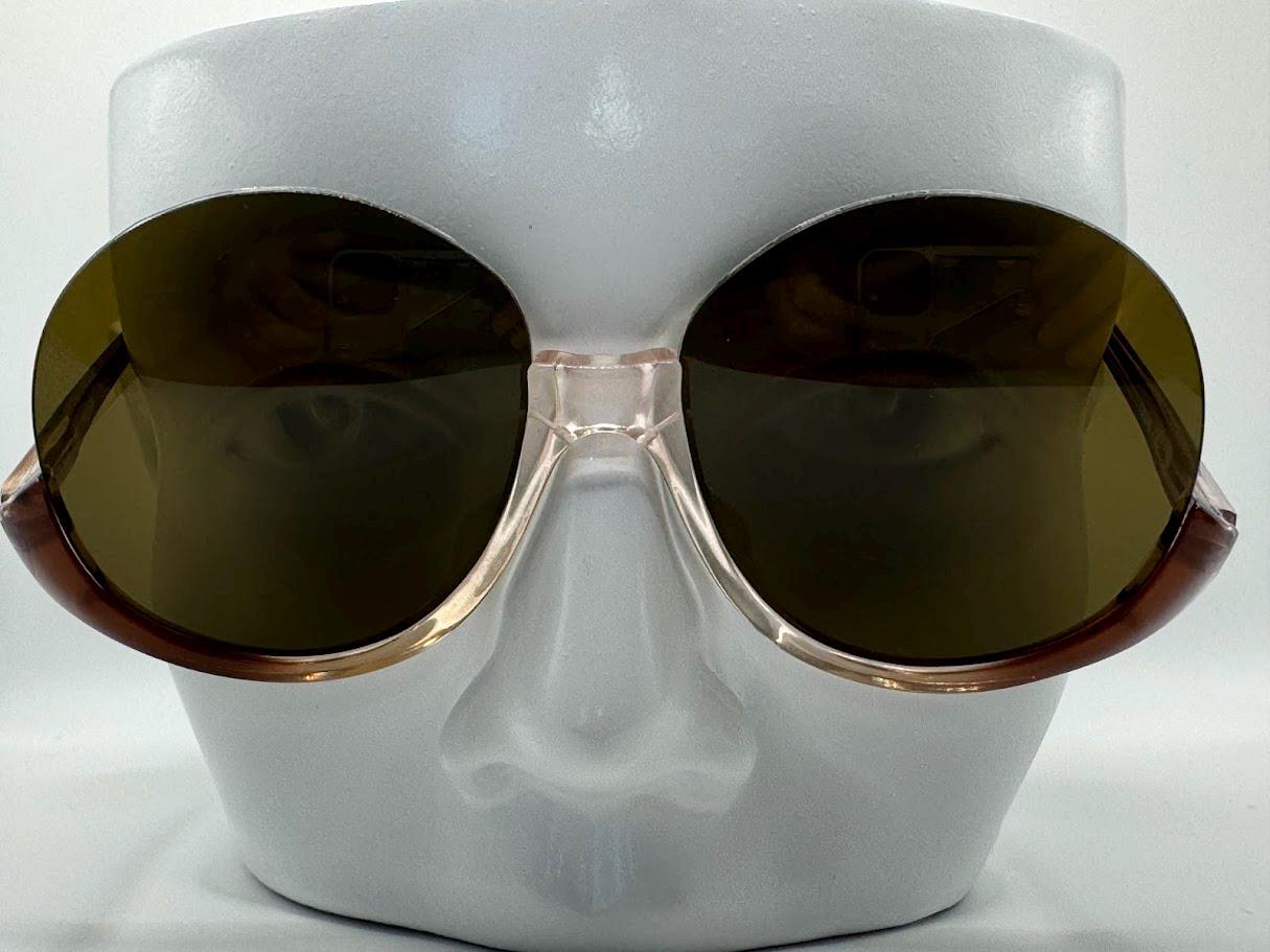 NEW Vintage Oversize Sunglasses | Non RX | Round Rimless Style | Twofer | Amazon.com: V.W.E. Large Round Rimless Transparent Clear  main image 2