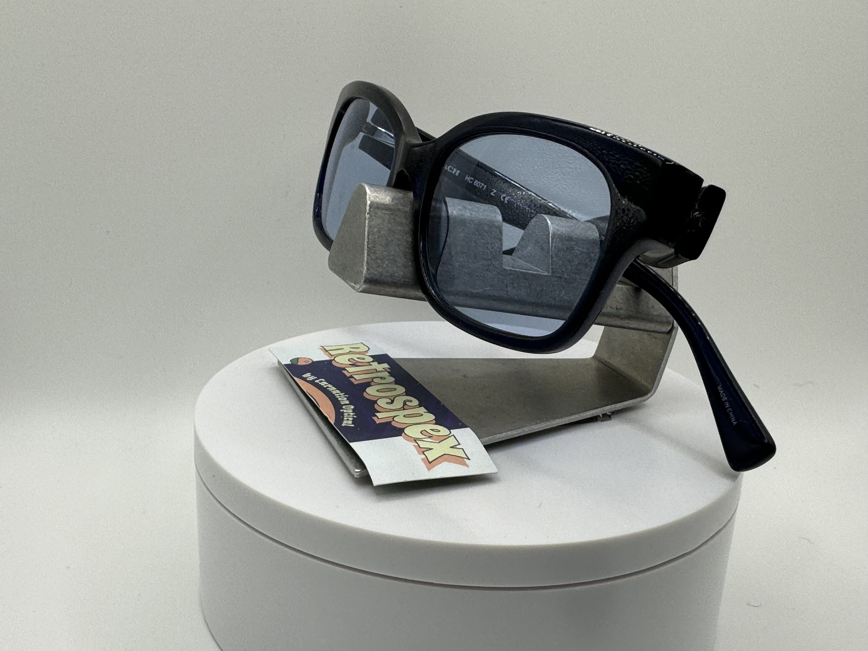 Vintage Y2K Sunglasses NOS 2000s Blue Lens Coach HC6009 Blue  display picture 3