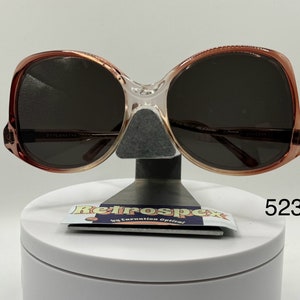 Vintage Oversize Sunglasses | NOS | Drop Temple Style | Grey Sun Lens | Brown Fade Zyl Frame | Diplomat Sparta | 1980's |#523| Retro Glasses