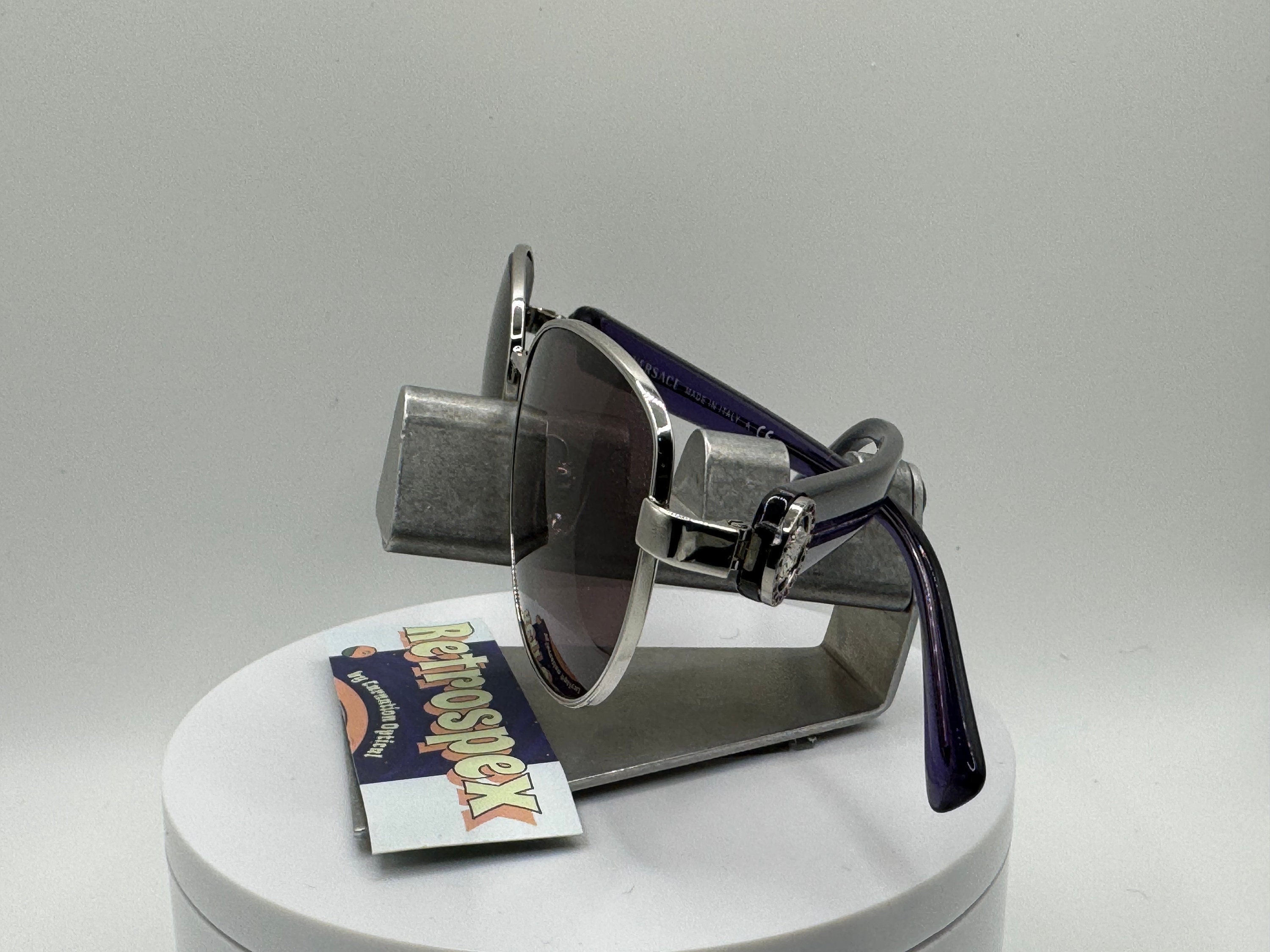 Vintage Y2K Sunglasses NOS 2000s Purple Lens Versace 1246  display picture 3