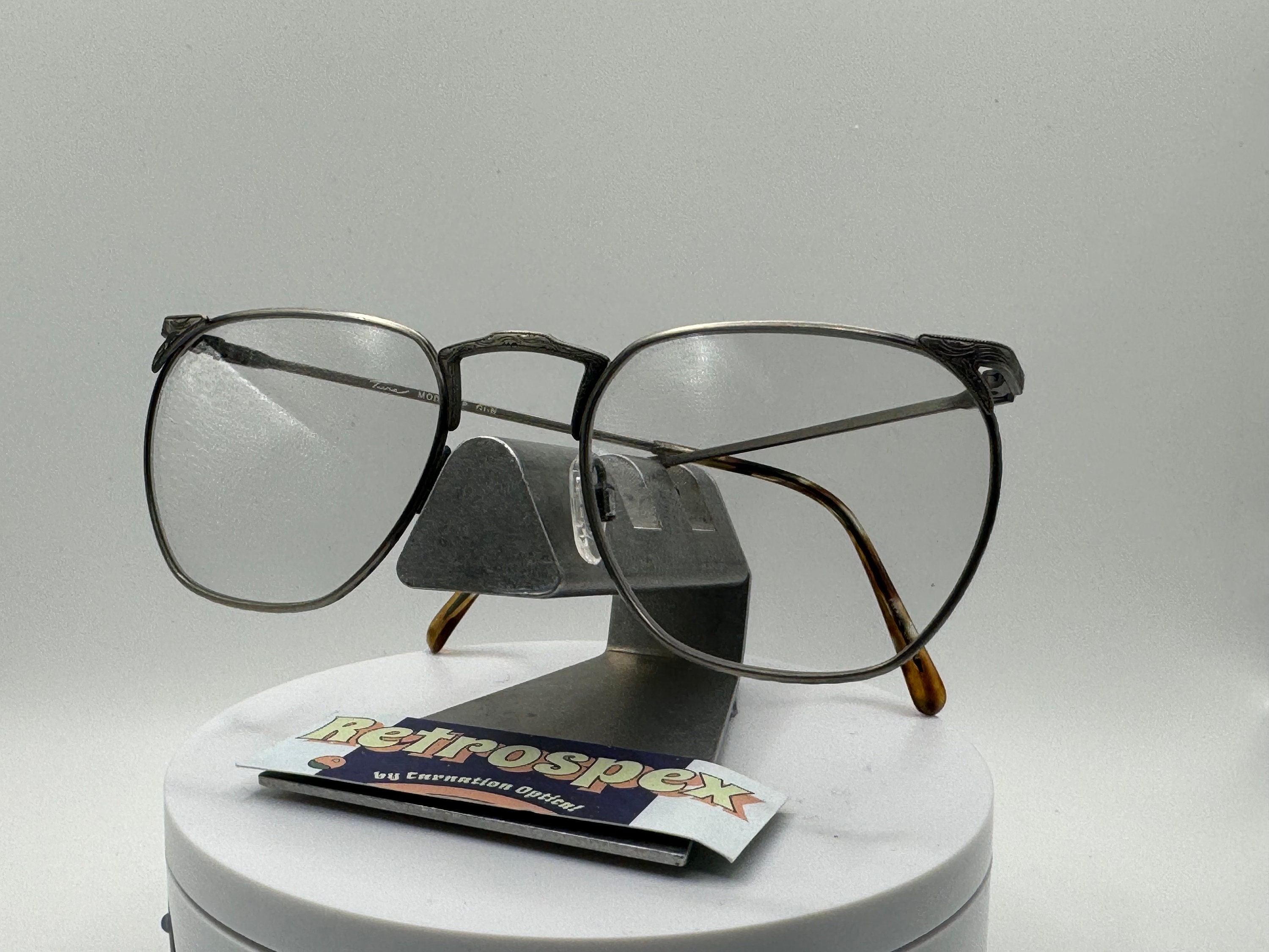 Vintage Oversize Sunglasses | NOS | Preppy Metal Style  display picture 1