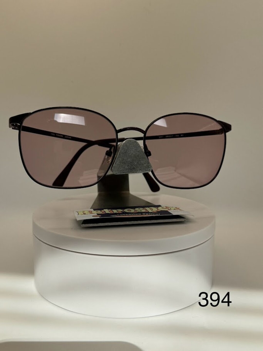 True Vintage Oversize Sunglasses | NOS | Monochrome Style Pink Lens | Viva Gianni Versace Mod 293 Col 41K Vintage Pink Sunglasses – Ed  main image 4