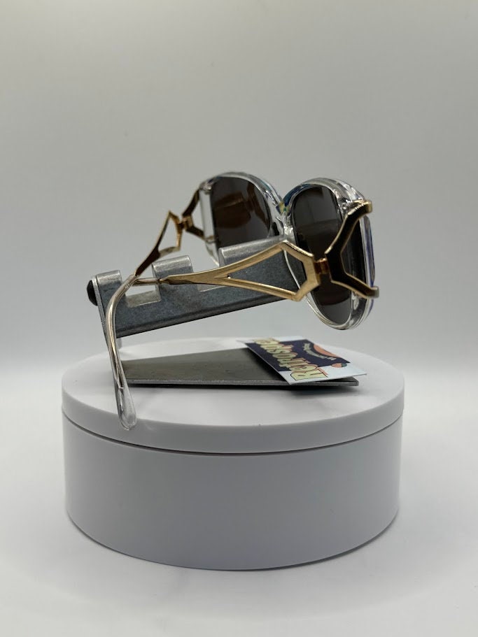 Vintage Oversize Sunglasses | NOS | Blue Mirror Lens | Oleg Cassini 1980s-1990s Vintage Oversize Sunglasses | NOS | Blue Mirror Lens | Oleg  main image 4