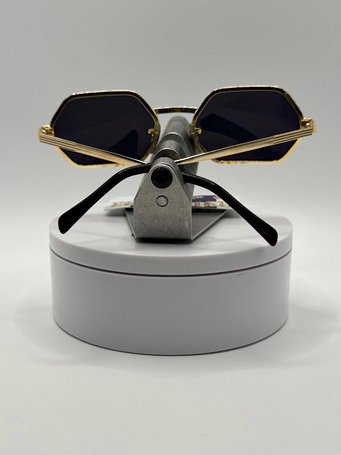 NEW Vintage Sunglasses | Non RX | Gold Glitter Metal  display picture 1