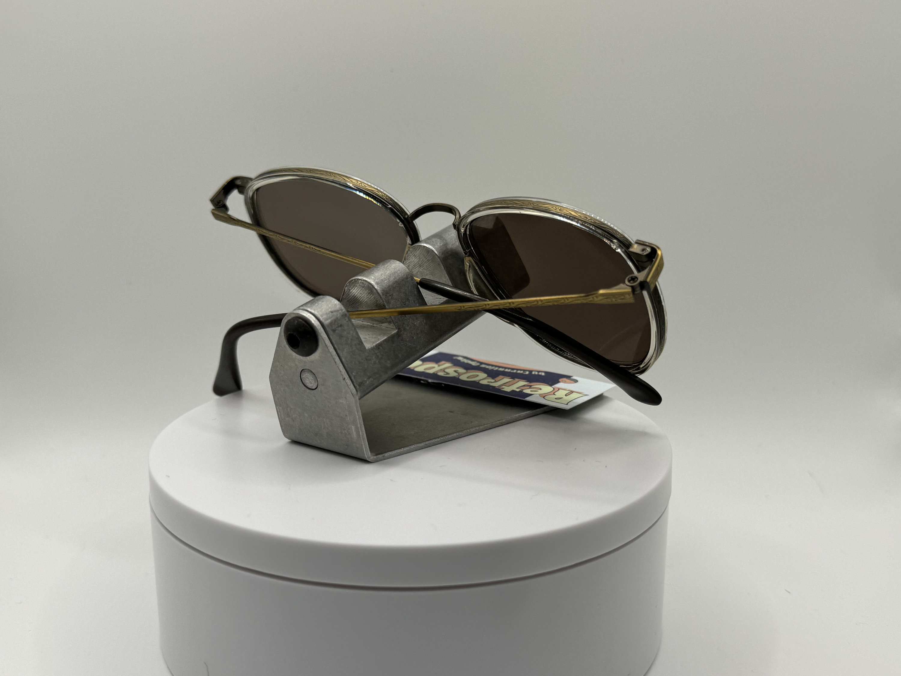 Vintage Oversize Sunglasses NOS Preppy Style Grey Sun Lens Aqua Frame 80s-90s Vintage NOS Oversize Sunglasses Preppy Style Grey Sun Lens  main image 3