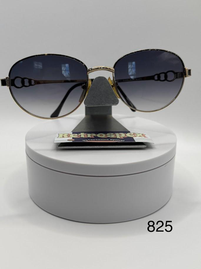 NEW Vintage Sunglasses | Round Metal Style | Grey Fade Lens  | 1980s-1990s |#825 NEW Vintage Sunglasses | Round Metal Style | Grey Fade Lens  main image 3