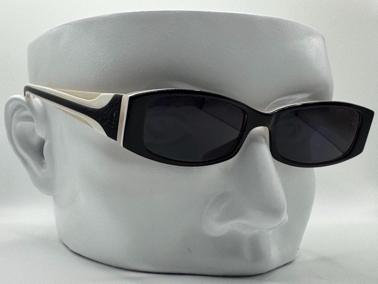 Vintage Y2K Sunglasses | NOS | Chunky Black Style | Grey Sun  display picture 1