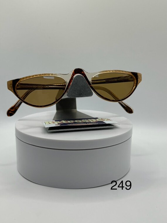 True Vintage Sunglasses | NOS | Half Eye Style | Brown Lens  display picture 3