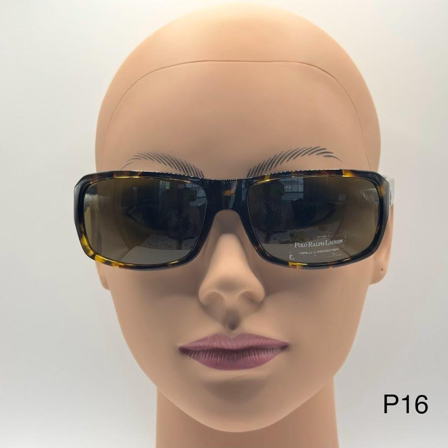 Polo by Ralph Lauren Tortoiseshell Frame Sunglasses with Yellow/Plaid Temples Polo PH4224U sunglasses for men in Shiny Dark Havana main image 3