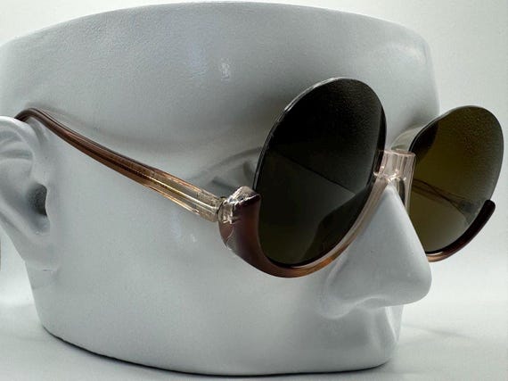 NEW Vintage Oversize Sunglasses | Non RX | Round Rimless 