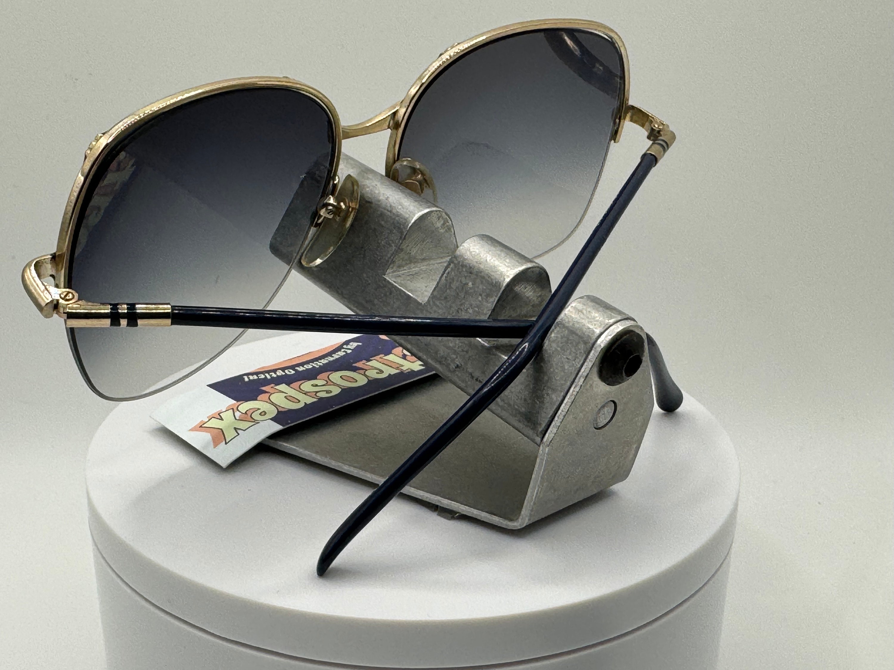 Vintage Oversize Sunglasses NOS Grey Fade Lens Diplomat 617  display picture 2