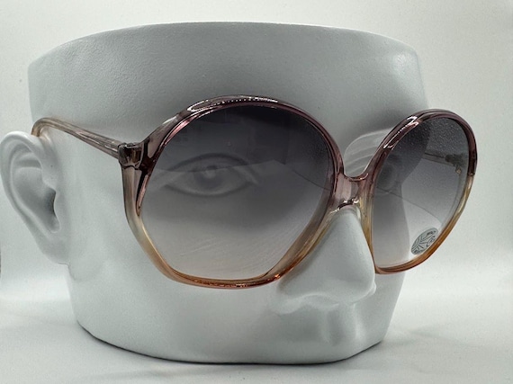 New 1970s Vintage Oversize Sunglasses Large Round Plastic  display picture 2