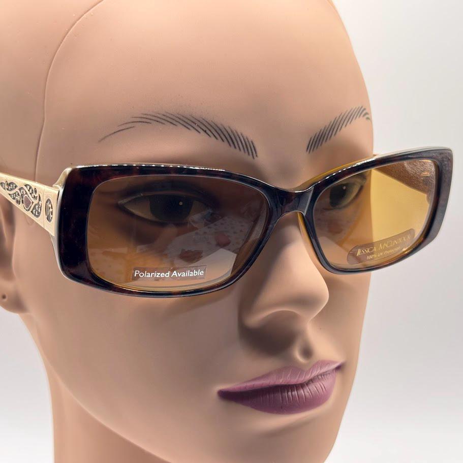 Vintage Y2K Designer Sunglasses | BCBG Max Azria Idol Chunky Square Gold Detail BCBG Max Azria Sunglasses Astonish (Petite) – eyeglassdotcom main image 2