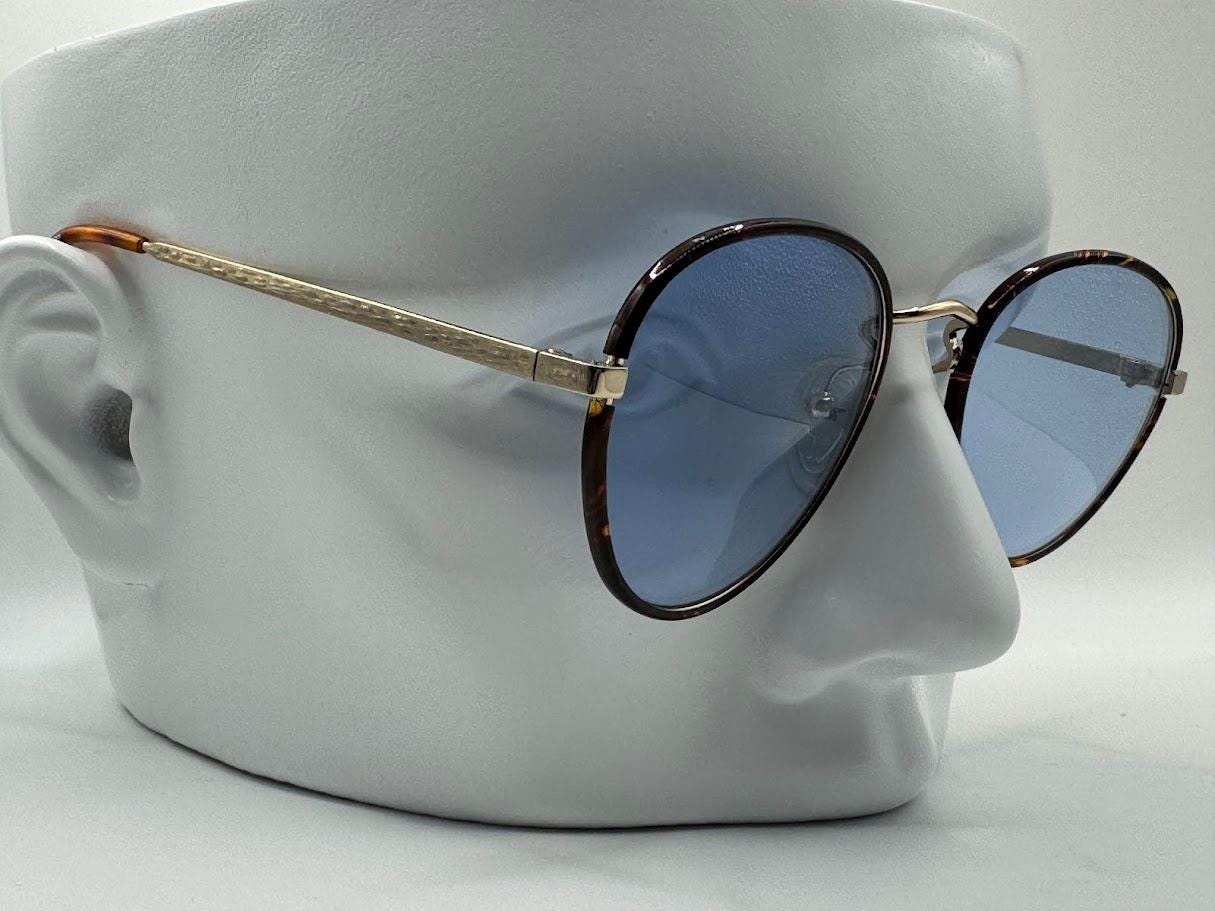 Stella McCartney White/Blue Round Frame Sunglasses Women main image 2