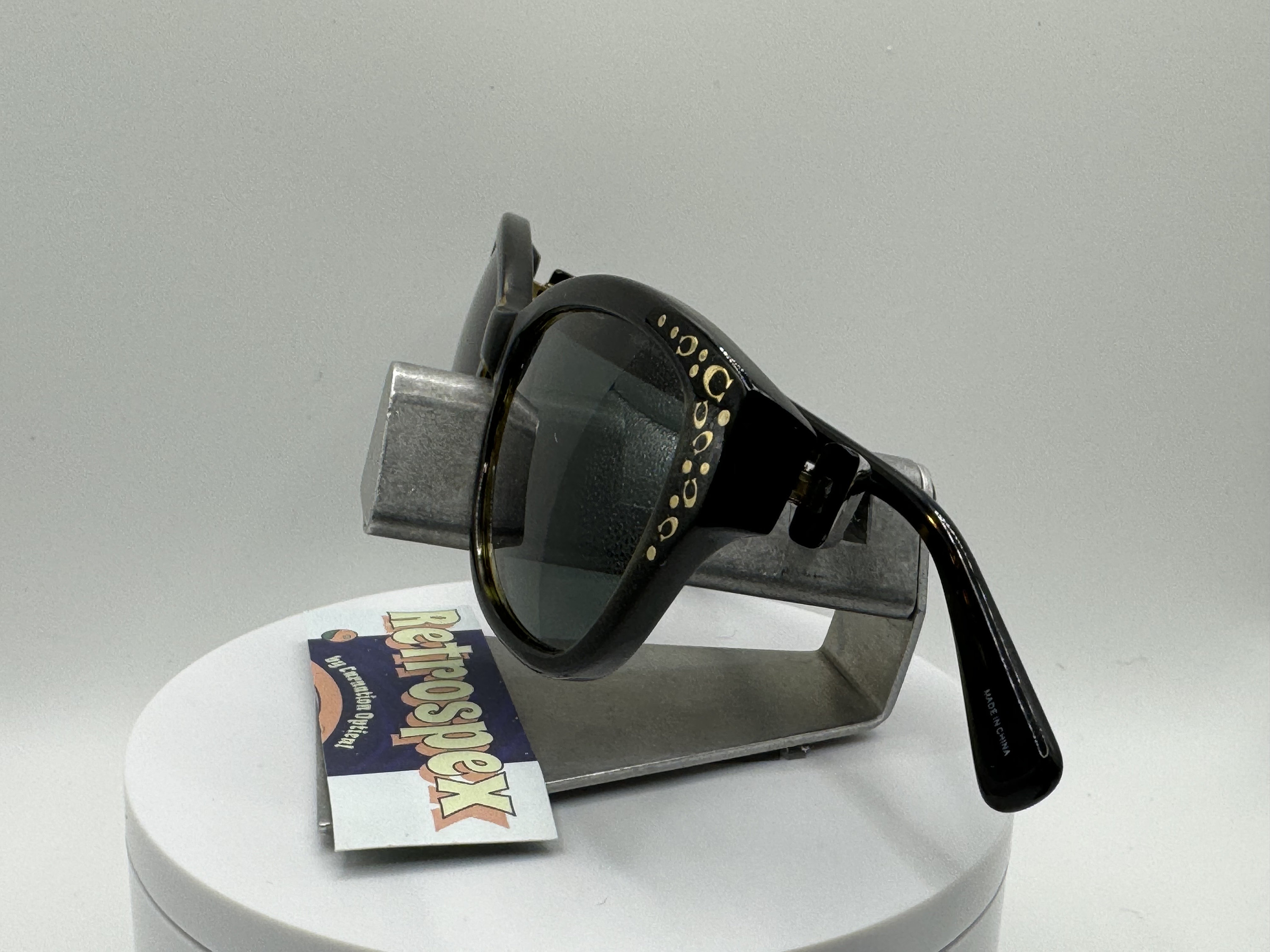 Vintage Y2K Sunglasses NOS 2000s Green Lens Coach HC6076 