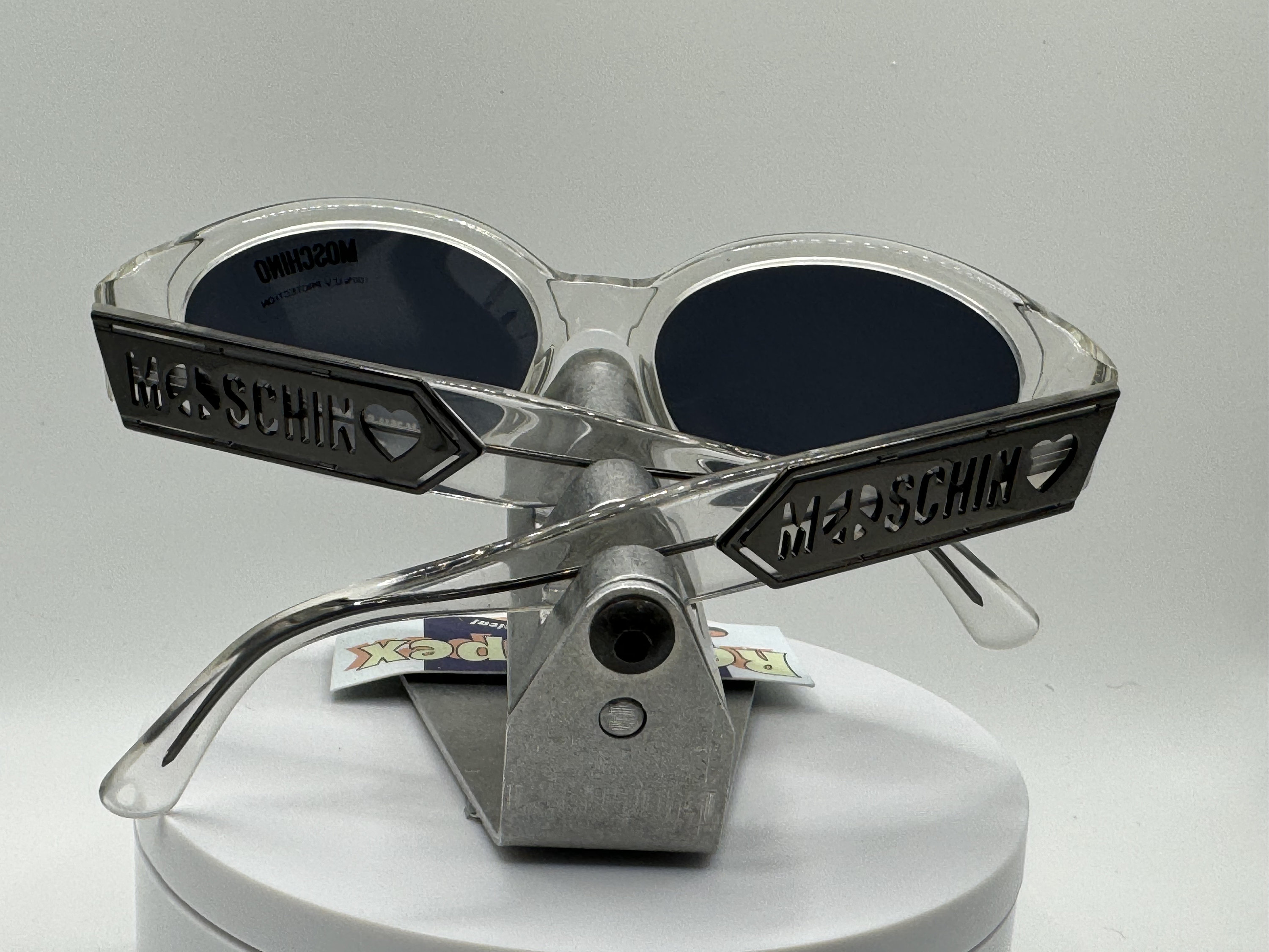 Vintage Y2K Sunglasses NOS 2000s OEM Grey Lens Moschino  display picture 2