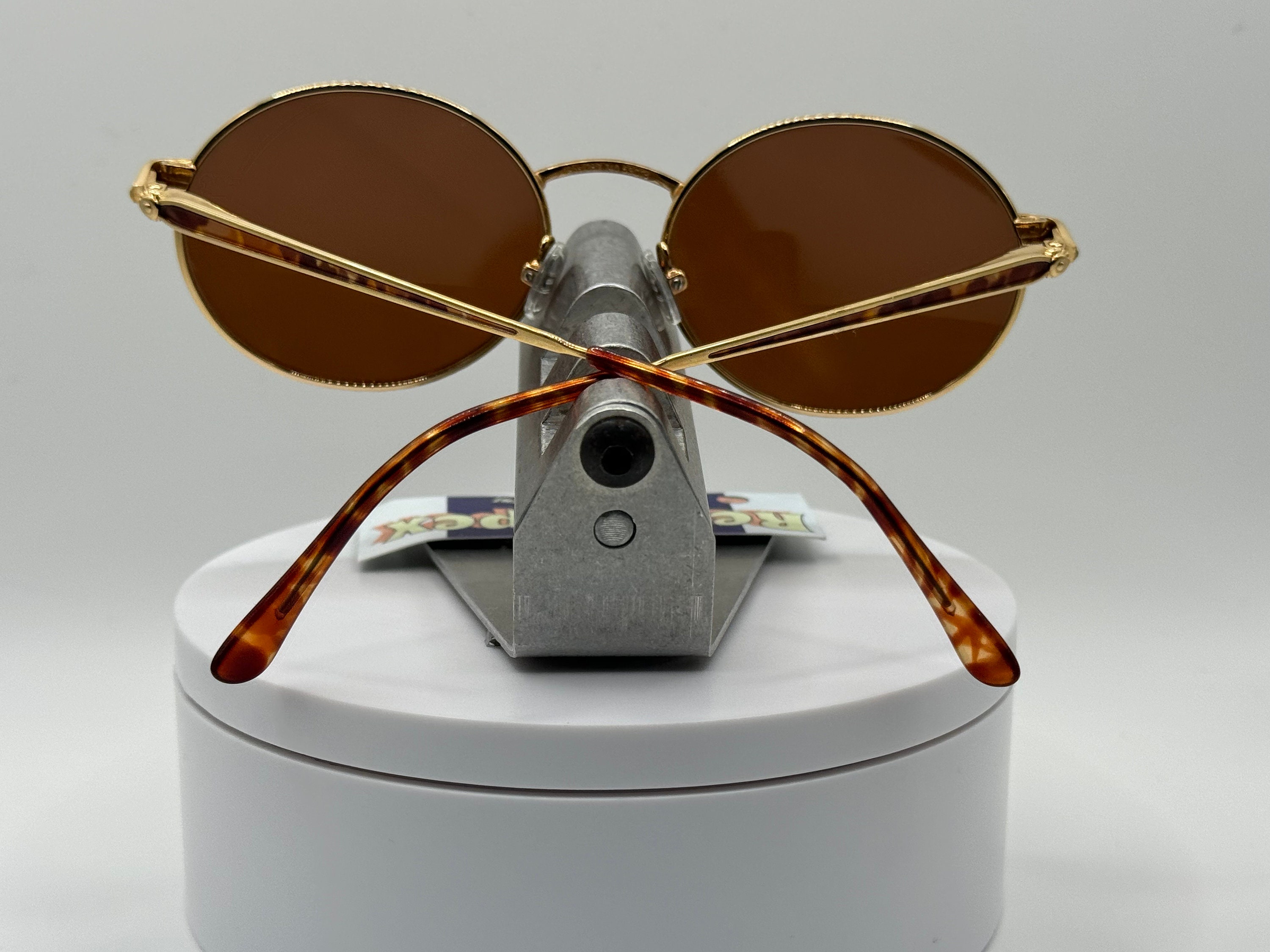 Vintage Oversize Sunglasses | NOS | Round Metal Style  display picture 2