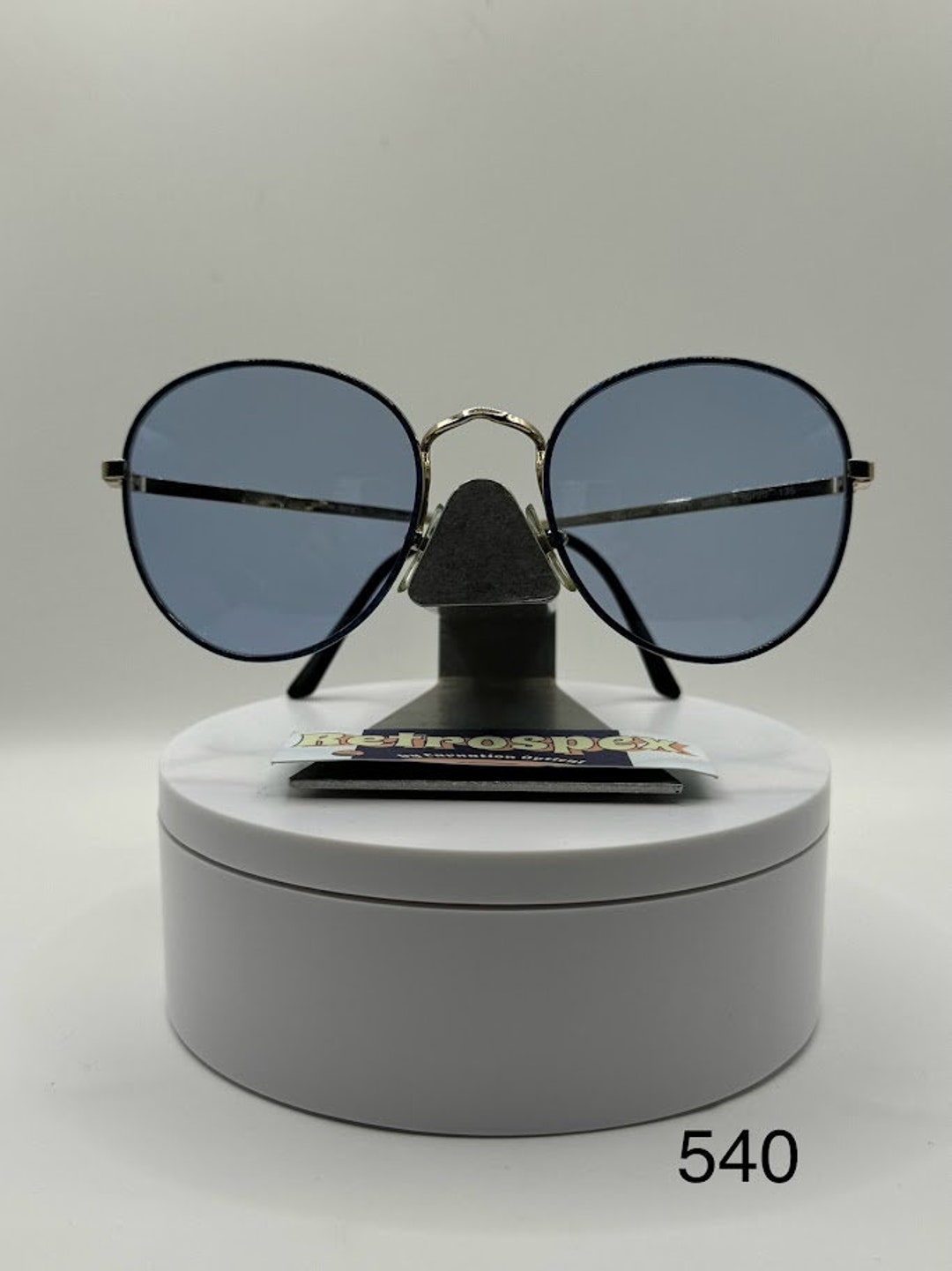 True Vintage Oversize Sunglasses | NOS | Preppy Round Style 