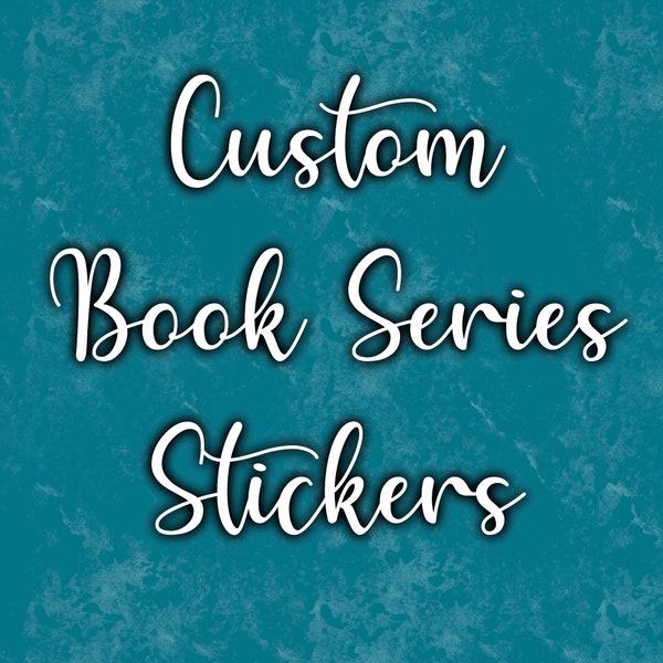 Custom Book Series Sticker - Vinyl Stickers - Waterproof Weather Proof Dishwasher Safe - Water Bottle - Tablet - Laptop Sticker