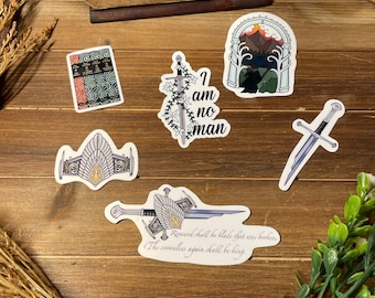 The Fellowship Vinyl Sticker Pack- Laptop Decal - Water Bottle Sticker - Tablet Decal - Waterproof Weatherproof Dishwasher Safe