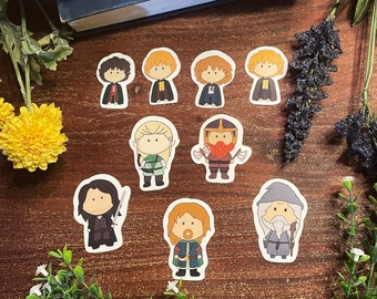 The Fellowship Vinyl Sticker Pack -  Water Bottle Sticker - Tablet Decal - Waterproof Weatherproof