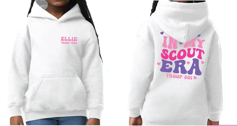 Cute pink and purple scout era hoodie