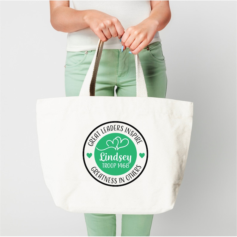 Great Leaders Inspire Girl Scout Gift tote