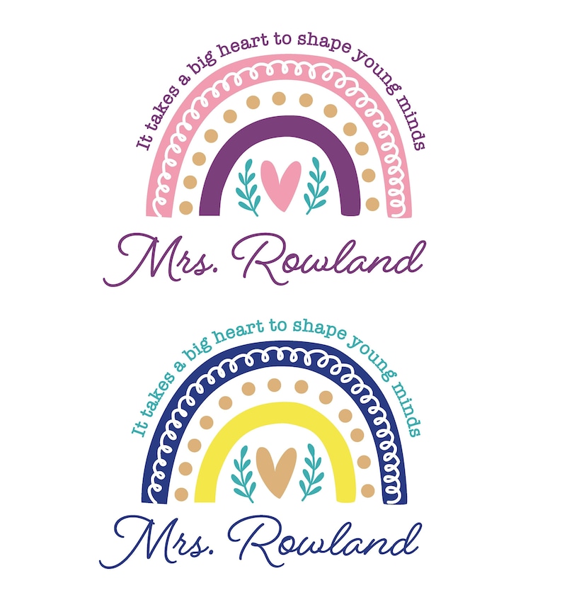 teacher appreciation rainbow, digital rainbow for teacher gifts, svg for teacher decal