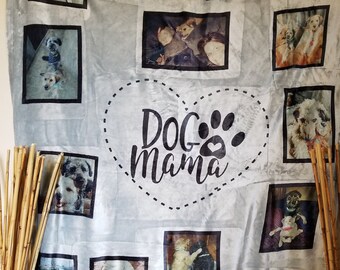 Dog Mama Custom Picture Blanket