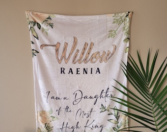 Scripture Name Blanket