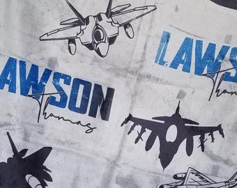 Fighter Jets Name Blanket