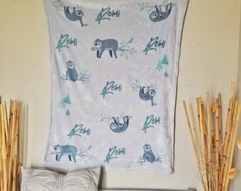 Sloth Name Blanket