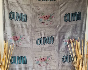 Kitty Cat Name Blanket