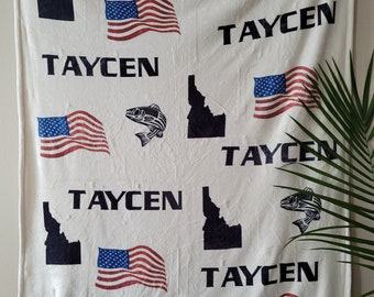 Idaho America Name Blanket (Replace your State!)