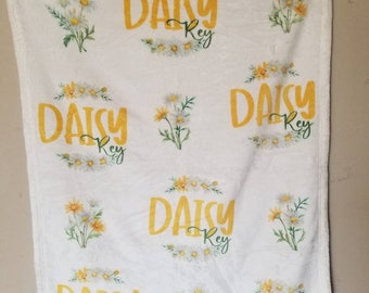 Daisy Bunches Big Name Blanket