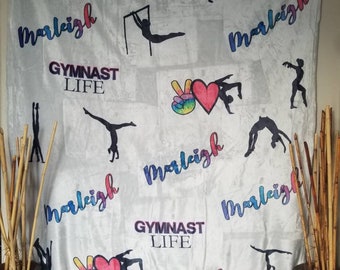 Gymnastics Name Blanket