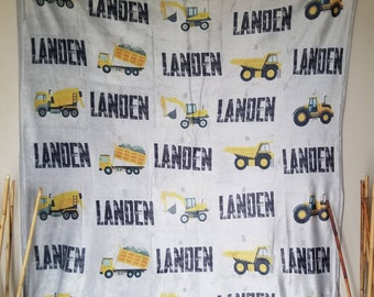 Construction Full Coverage Name Blanket
