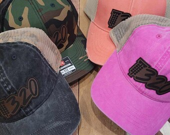 Ready To Ship Drag Racing 1320 Leather Patch Hat