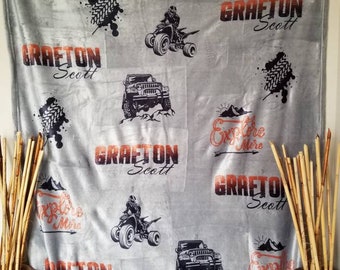 Outdoor Life Name Blanket