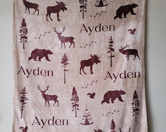 Wildlife Name Blanket