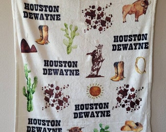 Cowboy Name Blanket