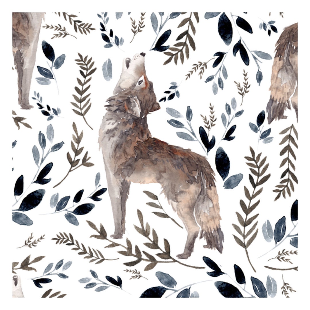 Wolf Crib Bedding Minky Baby Blanket Patchwork Quilt Boy Crib Etsy