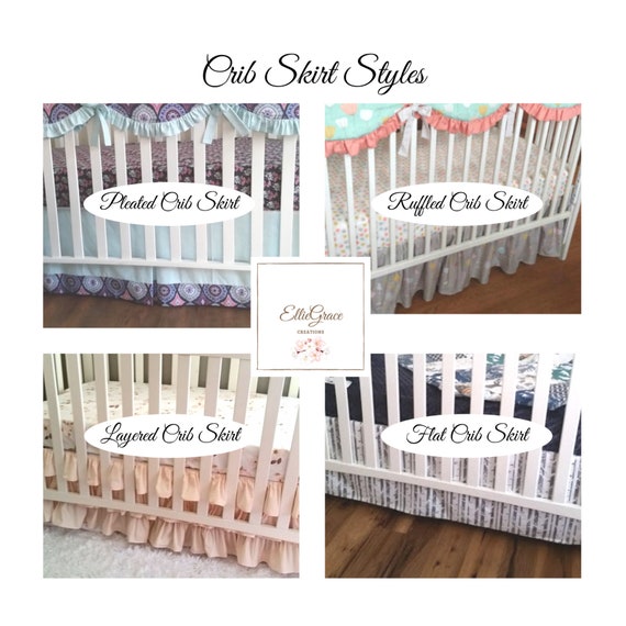 Fawn Baby Quilt Crib Bedding Girls Woodland Nursery Coral Mint Etsy