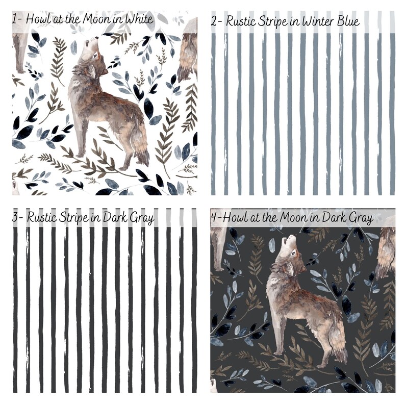 Wolf Crib Bedding Minky Baby Blanket Crib Quilt Boy Crib Sheet Etsy